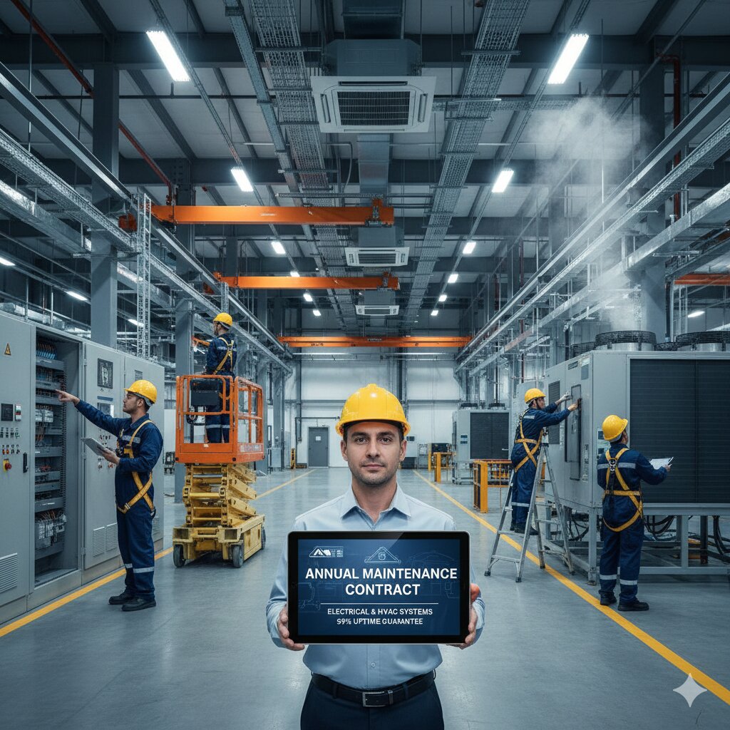 Commercial electrical maintenance service example